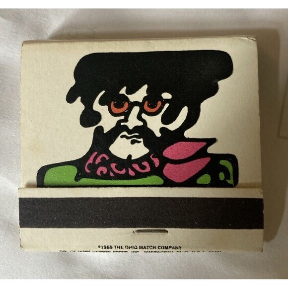 Other - Vtg 1969 Matchbook Ohio Match Company Purple Tip Matches Unused  Peter Max Look